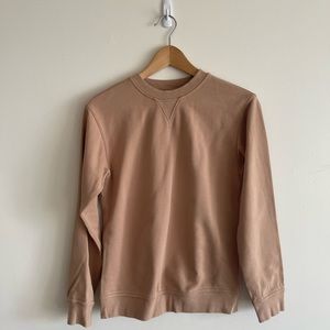 Lululemon camel crew neck sweatshirt